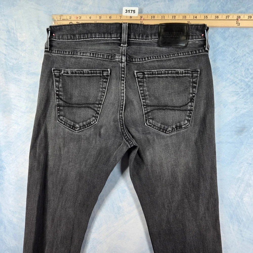 Hollister Epic Flex Skinny Jeans Mens 30x30 Faded Black Denim Pants